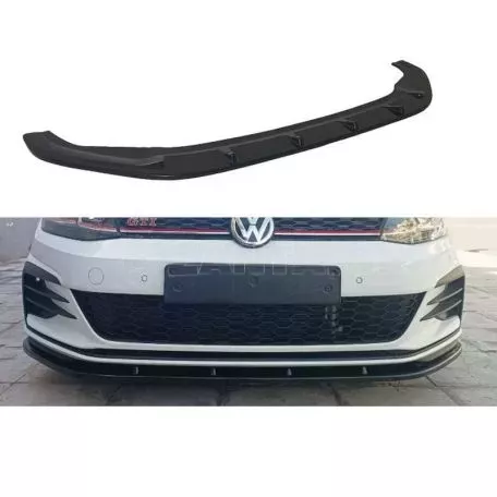 Μπροστινό Spoiler Για VW Golf VII (7.5) 17-20 GTI Έκδοση Μαύρο Γυαλιστερό Χρώμα Από Abs Πλαστικό Α Ποιότητα 