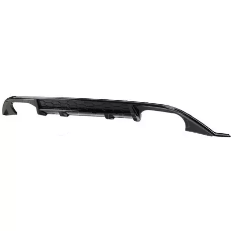 Diffuser Πίσω Προφυλακτήρα Για VW Golf VII (7) 13-17 GTI Με 2 Διπλές Εξατμίσεις Δεξια & Αριστερά Γυαλιστερό Μαύρο Από Abs Πλαστικό 1 Τεμάχιο 