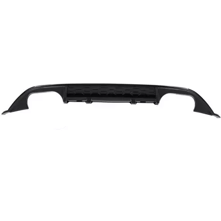 Diffuser Πίσω Προφυλακτήρα Για VW Golf VII (7) 13-17 GTI Με 2 Διπλές Εξατμίσεις Δεξια & Αριστερά Γυαλιστερό Μαύρο Από Abs Πλαστικό 1 Τεμάχιο 