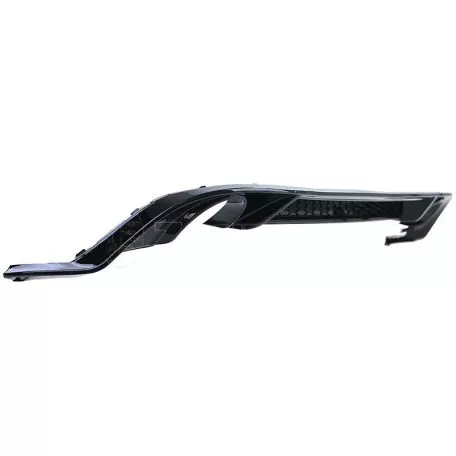 Diffuser Πίσω Προφυλακτήρα Για VW Golf VII (7.5) 17-20 Facelift GTI Με 2 Μονές Εξατμίσεις Δεξια & Αριστερά Γυαλιστερό Μαύρο Από Abs Πλαστικό 1 Τεμάχιο 