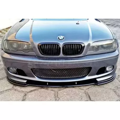 Μπροστινό Spoiler Για Bmw 3 E46 99-03 M-Tech Γυαλιστερό Μαύρο Από Abs Πλαστικό 