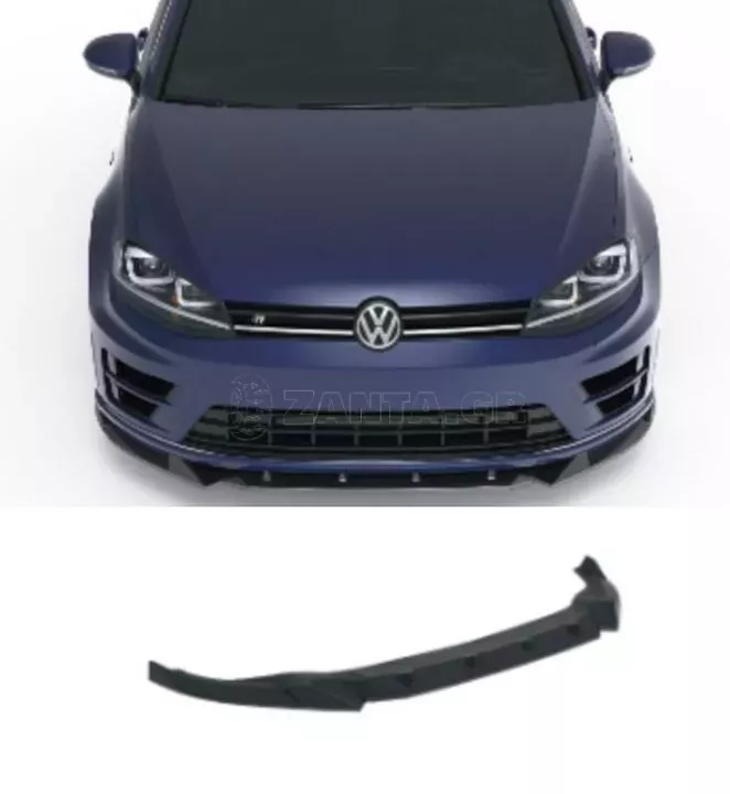 Μπροστινό Spoiler Για VW Golf VII (7) 12-17 R & R-Line Έκδοση Glossy Black Apex