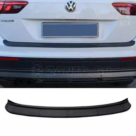 Προστατευτικό Πίσω Προφυλακτήρα Για VW Tiguan mk2 2015+ Από Abs Πλαστικό Μαύρο 