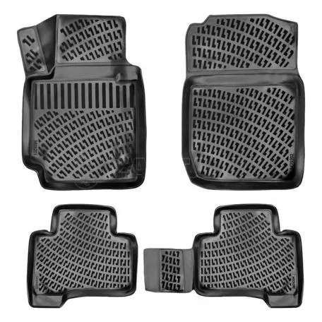 Πατάκια Σκαφάκια 3D Από Λάστιχο TPE Για Suzuki Grand Vitara 2005-2015 Rizline 4 Τεμάχια Μαύρα 