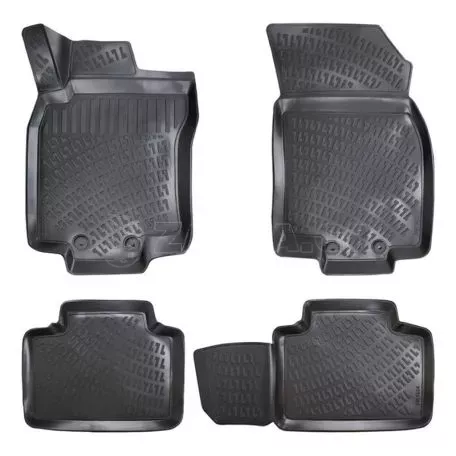 Πατάκια Σκαφάκια 3D Από Λάστιχο TPE Για Nissan X-Trail (T32) 2013-2021 Rizline 4 Τεμάχια Μαύρα 
