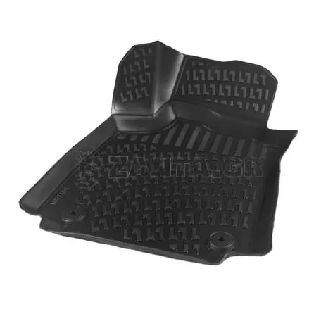 Πατάκια Σκαφάκια 3D Από Λάστιχο TPE Για Renault Clio 4 12-19 Rizline 4 Τεμάχια Μαύρα 