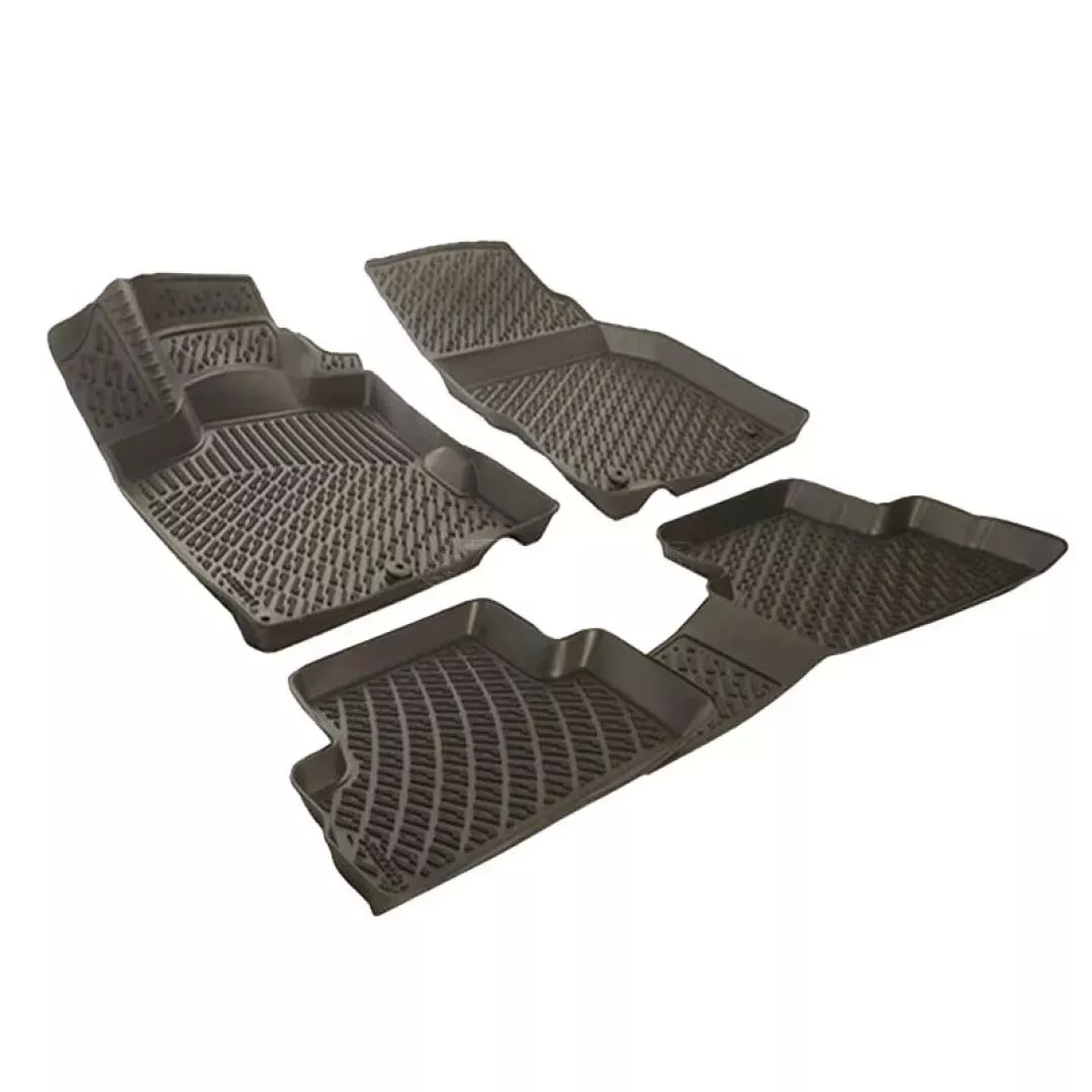 Πατάκια Σκαφάκια 3D Από Λάστιχο TPE Για Toyota Yaris ΧΡ90 2005-2013 Rizline 4 Τεμάχια Μαύρα