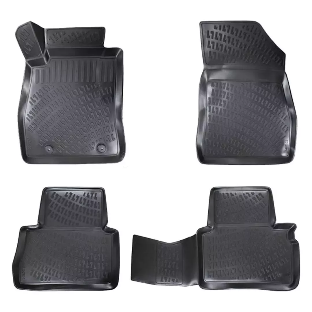 Πατάκια Σκαφάκια 3D Από Λάστιχο TPE Για Nissan Juke F15 2010-2019 Rizline 4 Τεμάχια Μαύρα