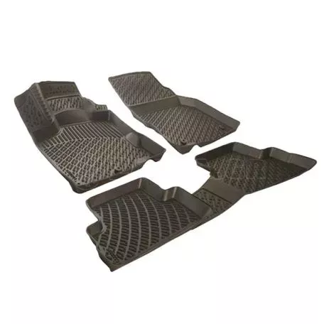 Πατάκια Σκαφάκια 3D Από Λάστιχο TPE Για Toyota Ηilux 2015- 4 Doors Rizline 4 Τεμάχια Μαύρα 
