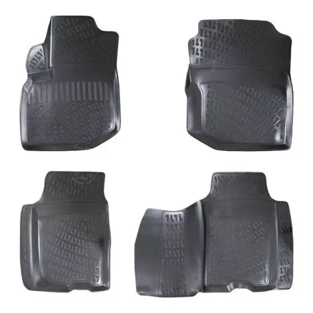 Πατάκια Σκαφάκια 3D Από Λάστιχο TPE Για Honda Jazz/ Honda Fit 2007-2014 Rizline 4 Τεμάχια Μαύρα 