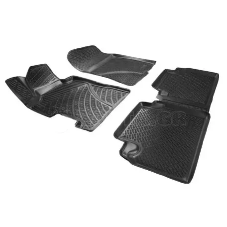 Πατάκια Σκαφάκια 3D Από Λάστιχο TPE Για Honda Civic Sedan 2005-2011 Rizline 4 Τεμάχια Μαύρα 