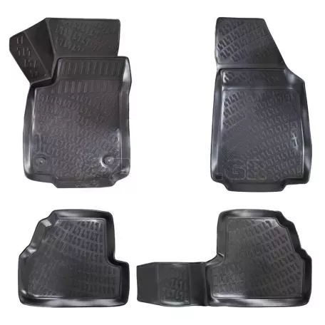 Πατάκια Σκαφάκια 3D Από Λάστιχο TPE Για Opel Mokka 12-19 / Chevrolet Trax 12+ Rizline 4 Τεμάχια Μαύρα 