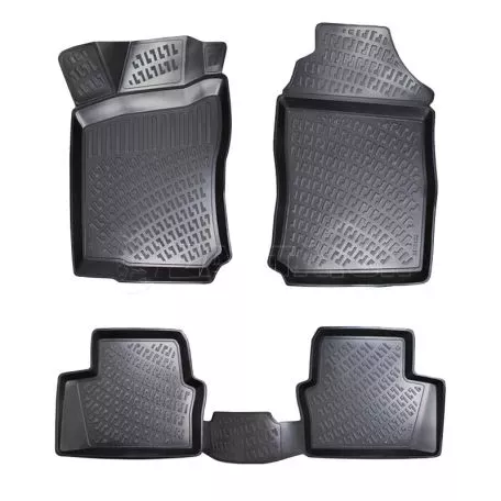 Πατάκια Σκαφάκια 3D Από Λάστιχο TPE Για Opel Vectra Β 1998-2002 Rizline 4 Τεμάχια Μαύρα 