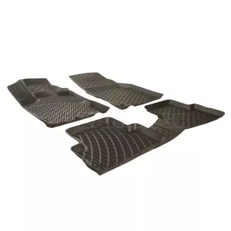 Πατάκια Σκαφάκια 3D Από Λάστιχο TPE Για Opel Vectra C 2002-2009 Rizline 4 Τεμάχια Μαύρα 