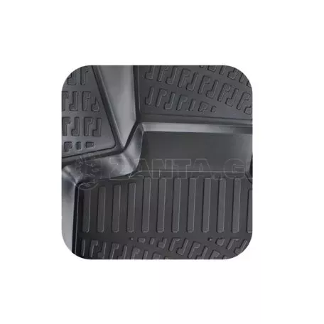 Πατάκια Σκαφάκια 3D Από Λάστιχο TPE Για Mercedes E-Class W212/W207/CLS W218/S Class W222 Rizline 4 Τεμάχια Μαύρα 