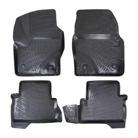 Πατάκια Σκαφάκια 3D Από Λάστιχο TPE Για Ford Kuga 2012- Rizline 4 Τεμάχια Μαύρα 