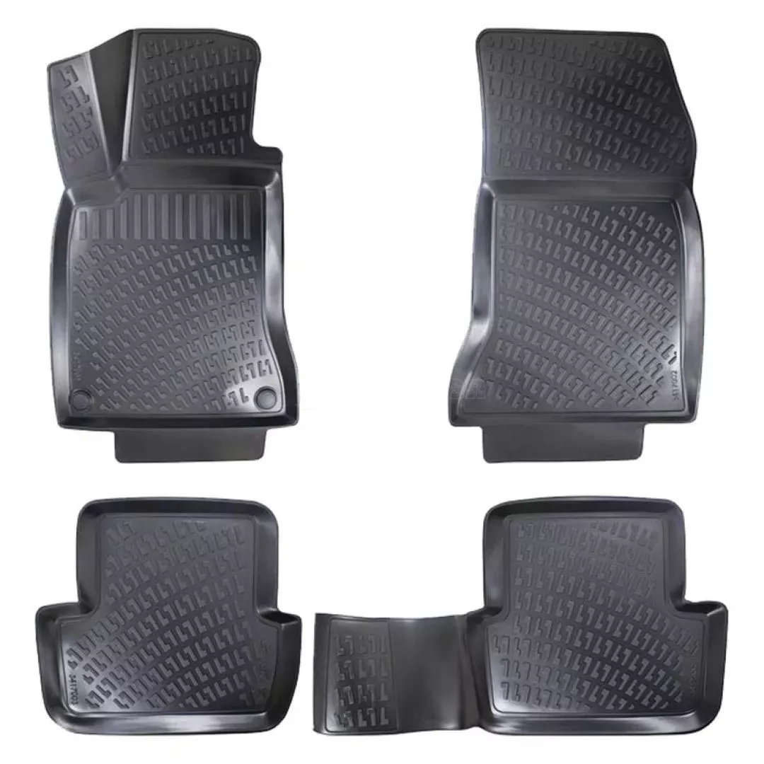 Πατάκια Σκαφάκια 3D Από Λάστιχο TPE Για Mercedes W176/W177/Β-CLΑSS W246/CLΑ/GLA Rizline 4 Τεμάχια Μαύρα