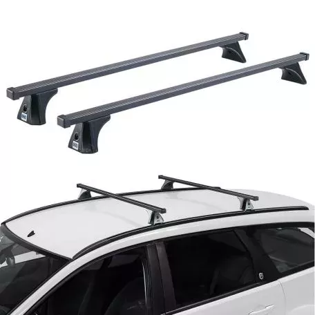 Μπάρες Οροφής Σιδερένιες CRUZ 921-355 Oplus SX-110cm Μαύρες 2 Τεμάχια 