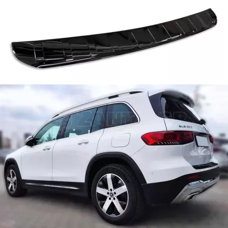 Προστατευτικό Πίσω Προφυλακτήρα Για Mercedes-Benz GLB X247 19+ Black Mirror Από Ανοξείδωτο Ατσάλι (Stainless Steel) 