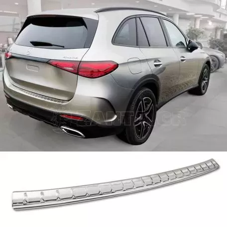 Προστατευτικό Πίσω Προφυλακτήρα Για Mercedes-Benz GLC X254 22+ Από Ανοξείδωτο Ατσάλι (Steel) 