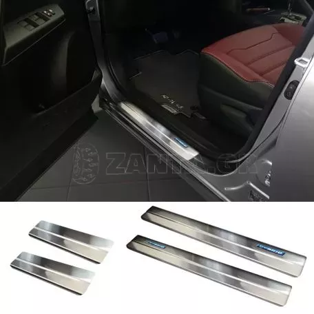 Διακοσμητικά Εσωτερικά Μασπιέ Πόρτας Για Toyota Rav4 16-18 / Toyota C-ΗR 2016+ Ηybrid Χρωμίου Αυτοκόλλητα 4 Τεμάχια 2/23007 