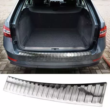 Προστατευτικό Πίσω Προφυλακτήρα Για  Skoda Superb III (3V) 15-20 & 20+ Estate / Caravan Από Ανοξείδωτο Ατσάλι (Steel) 