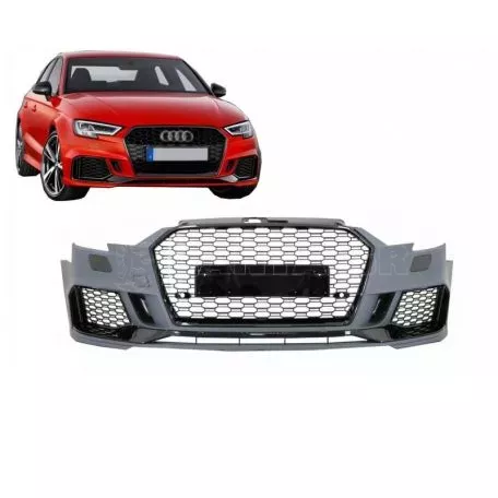 Μπροστινός Προφυλακτήρας Για Audi A3 8V 16-18 Sedan / Cabrio Facelift RS3 Look 