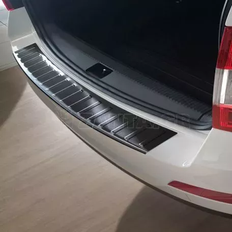 Προστατευτικό Πίσω Προφυλακτήρα Για Skoda Octavia III (3) 5E 13-20  Caravan Από Ανοξείδωτο Ατσάλι (Steel) Μαύρο 
