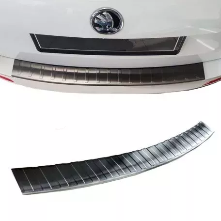 Προστατευτικό Πίσω Προφυλακτήρα Για Skoda Octavia III (3) 5E 13-20  Caravan Από Ανοξείδωτο Ατσάλι (Steel) Μαύρο 