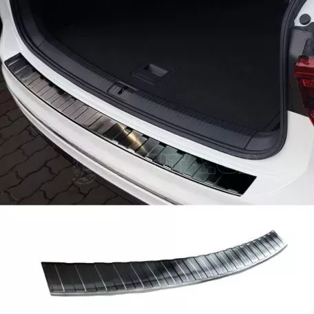 Προστατευτικό Πίσω Προφυλακτήρα Για Vw Tiguan II 15+ Από Ανοξείδωτο Ατσάλι (Steel) Μαύρο 