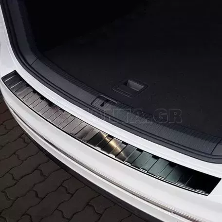 Προστατευτικό Πίσω Προφυλακτήρα Για Vw Tiguan II 15+ Από Ανοξείδωτο Ατσάλι (Steel) Μαύρο 