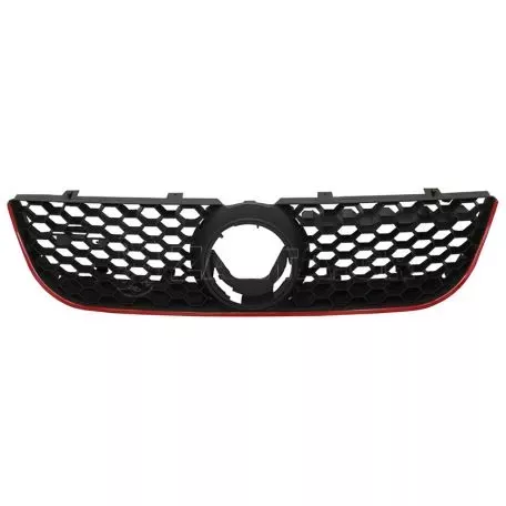 Μάσκα Για Vw Polo 9N3 05-09 GTI Look Κυψελωτή Με Κόκκινο Σιρίτι 1 Τεμάχιο 