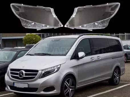 Κρύσταλλα Φαναριών Για Mercedes-Benz Vito W447 2014+ Ζευγάρι 2 Τεμάχια 