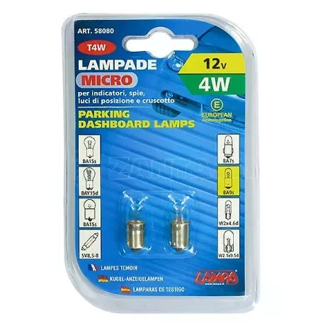 Lampa ΛΑΜΠΑ ΜΙΝΙΟΝ 12V/4W (T4W) L5808.0 