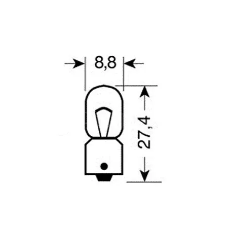 Lampa ΛΑΜΠΑ ΜΙΝΙΟΝ 12V/4W (T4W) L5808.0 