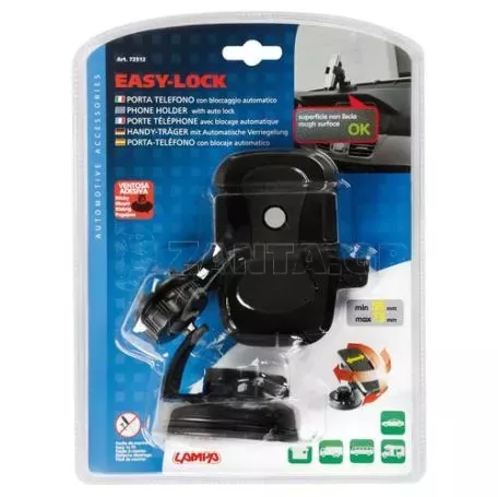 Lampa Βάση Κινητού EASY-LOCK με Βεντούζα για ταμπλώ και τζάμι (75mm max) L7251.2/T 