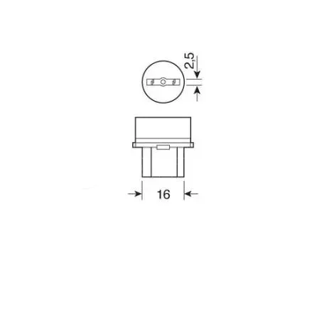 Lampa P27/7W 12V 27/7W W2,5x16q STANDAR LINE ΑΛΟΓΟΝΟΥ 2ΤΕΜ. BLISTER L5808.9 