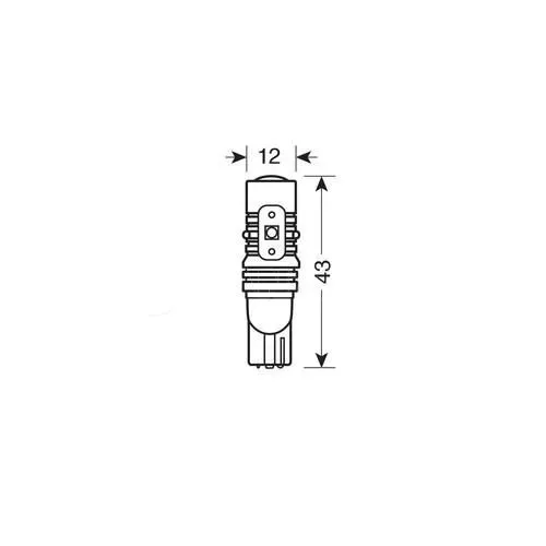 Lampa T10 10-30V W2,1x9,5d 380lm (ΚΑΡΦΩΤΟ) ΛΕΥΚΟ ΔΙΑΘΛΑΣΗΣ MEGA-LED 45 CREE-LED BLISTER 2ΤΕΜ. L5788.1