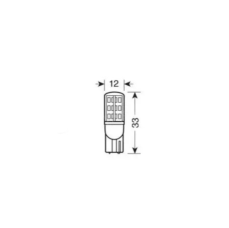 Lampa T10 10-30V W2,1x9,5d 175lm (καρφωτό) Λευκό Διάθλασης MEGA-LED 45 CREE-LED BLISTER 2τεμ. L5791.7 