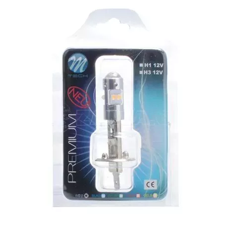 M-tech H1 12V P14.5s 6W LED 8xSMD2828 PREMIUM ΛΕΥΚΟ 1ΤΕΜ. LBX91/MT 