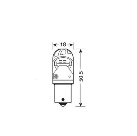 Lampa P21/5W 10-28V BAY15d CREE MEGA-LED 150LM ΔΙΑΘΛΑΣΗΣ ΠΟΡΤΟΚΑΛΙ (ΜΟΝΟΠΟΛΙΚΟ-ΠΑΡΑΚΕΝΤΡΟ) BLISTER 1ΤΕΜ. L5789.6 