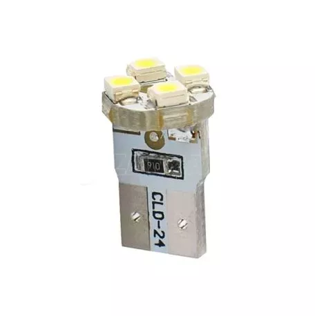 M-tech W5W 12V T10 W2,1x9,5d LED 4xSMD3528 ΛΕΥΚΟ (ΚΑΡΦΩΤΟ ΑΚΑΛΥΚΟ) 1ΤΕΜ. M-TECH L069W/MT 