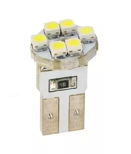 M-tech W5W 12V T10 W2,1x9,5d LED 6xSMD3528 ΛΕΥΚΟ (ΚΑΡΦΩΤΟ ΑΚΑΛΥΚΟ) BLISTER 2ΤΕΜ. M-TECH LB079W/MT 