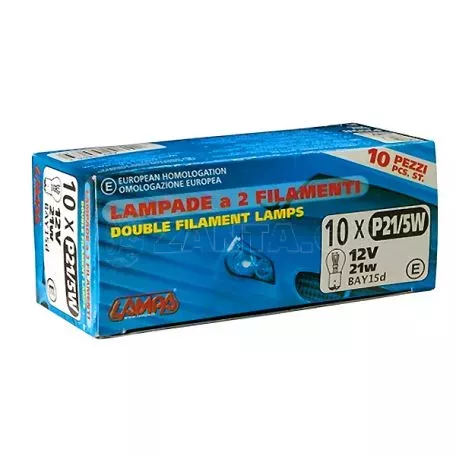 Lampa P21/5W 12V 21/5W BAY15d ΔΙΠΟΛΙΚΟ (STOP) STANDARD LINE ΑΛΟΓΟΝΟΥ ΚΟΥΤΙ 10ΤΕΜ. L5806.3 