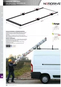 Nordrive ROLLER 96CM ΜΕ ΠΛΑΙΣΙΟ ΠΡΟΕΚΤΑΣΗ 180CM ΓΙΑ ΜΠΑΡΕΣ ΜΑΥΡΕΣ KARGO + ΑΛΟΥΜΙΝΙΟΥ KARGO-PLUS U-7 1ΤΕΜ. N11021 