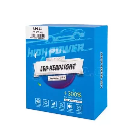 M-tech H11  9>24V 6.500K 5.000lm 50W CSP1860 LED LSG SERIES +300% KIT M-TECH - 2 ΤΕΜ. LSG11/MT 
