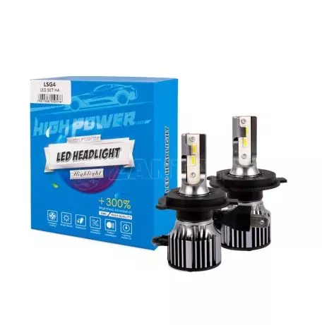 M-tech H4  9>24V 6.500K 5.000lm 50W CSP1860 LED LSG SERIES +300% KIT M-TECH - 2 ΤΕΜ. LSG4/MT 