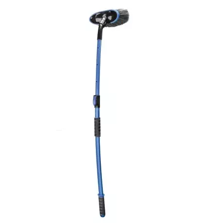 Lampa ΒΟΥΡΤΣΑ ΠΛΥΣΙΜΑΤΟΣ (25x10cm)  ΜΕ ΤΗΛΕΣΚΟΠΙΚΟ ΚΟΝΤΑΡΙ ΑΛΟΥΜΙΝΙΟΥ (102-155cm) ΜΑΥΡΟ/ΜΠΛΕ LUNA LAMPA - 1 ΤΕM. L3801.5 