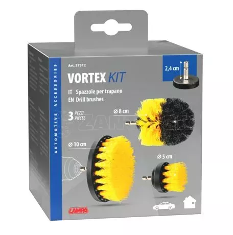 Lampa ΒΟΥΡΤΣΕΣ ΠΛΥΣΙΜΑΤΟΣ VORTEX 10/8/5cm ΓΙΑ ΔΡΑΠΑΝΟ ΣΕΤ LAMPA - 3 ΤΕΜ. L3731.2 