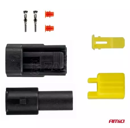 AMIO ΦΙΣΑ ΣΥΝΔΕΣΗΣ ΜΕ ΥΠΟΔΟΧΗ 1 PIN Φ2,2mm ΑΔΙΑΒΡΟΧΗ AMIO - 1 τεμ. 04345/AM 
